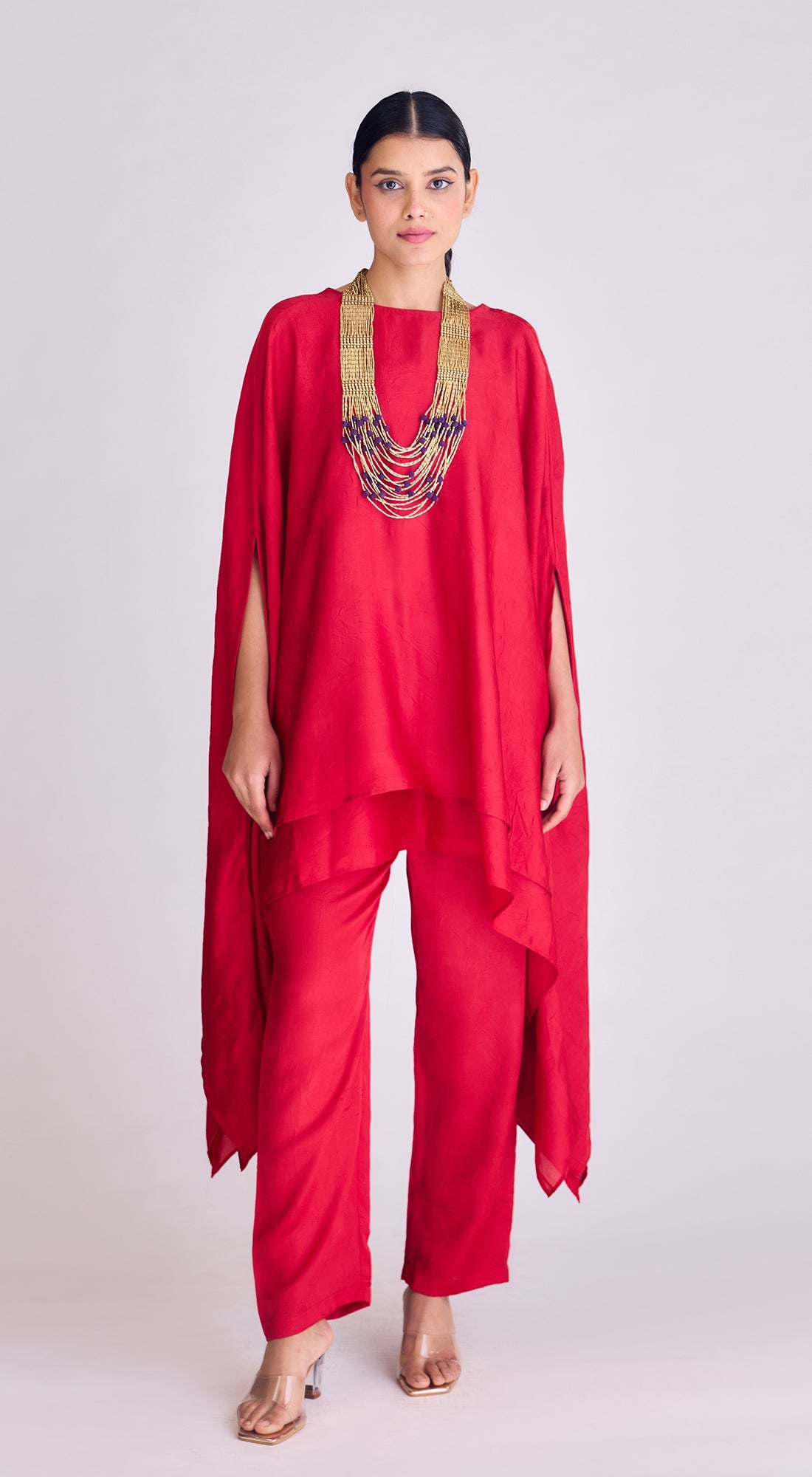 Red Asymmetric Co-Ord Set