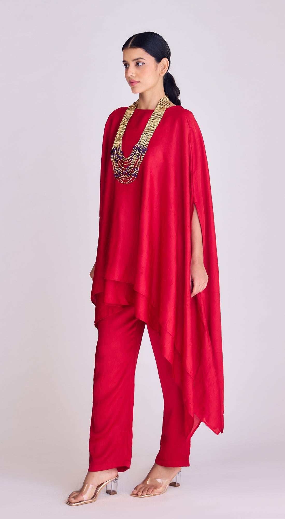 Red Asymmetric Co-Ord Set