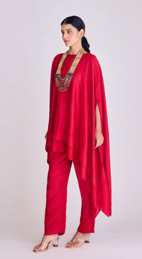 Red Asymmetric Co-Ord Set