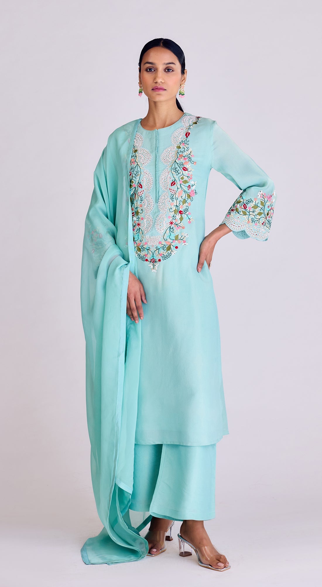 Aqua Tissue Suit Set