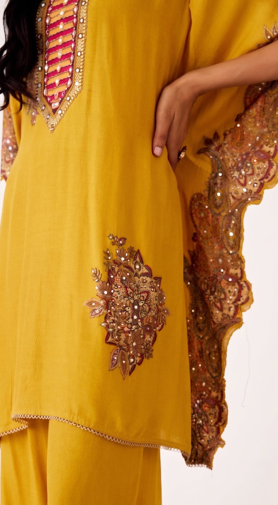 Mustard Muslin Co-ord Set
