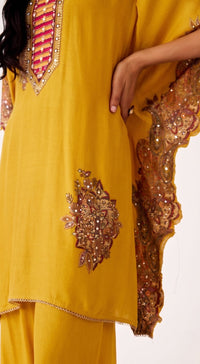 Mustard Muslin Co-ord Set