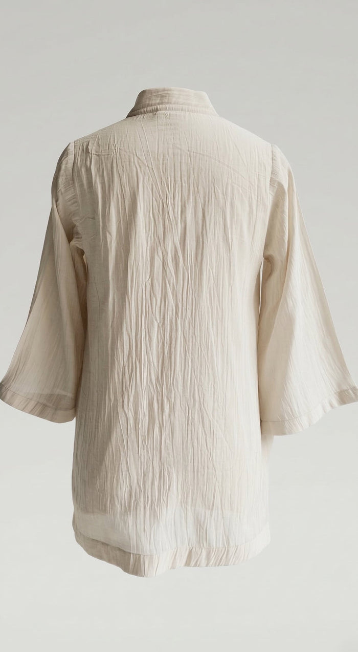 Ivory Mul Chanderi Tunic