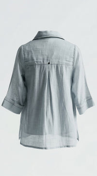 Aqua Drift Asymmetrical Shirt
