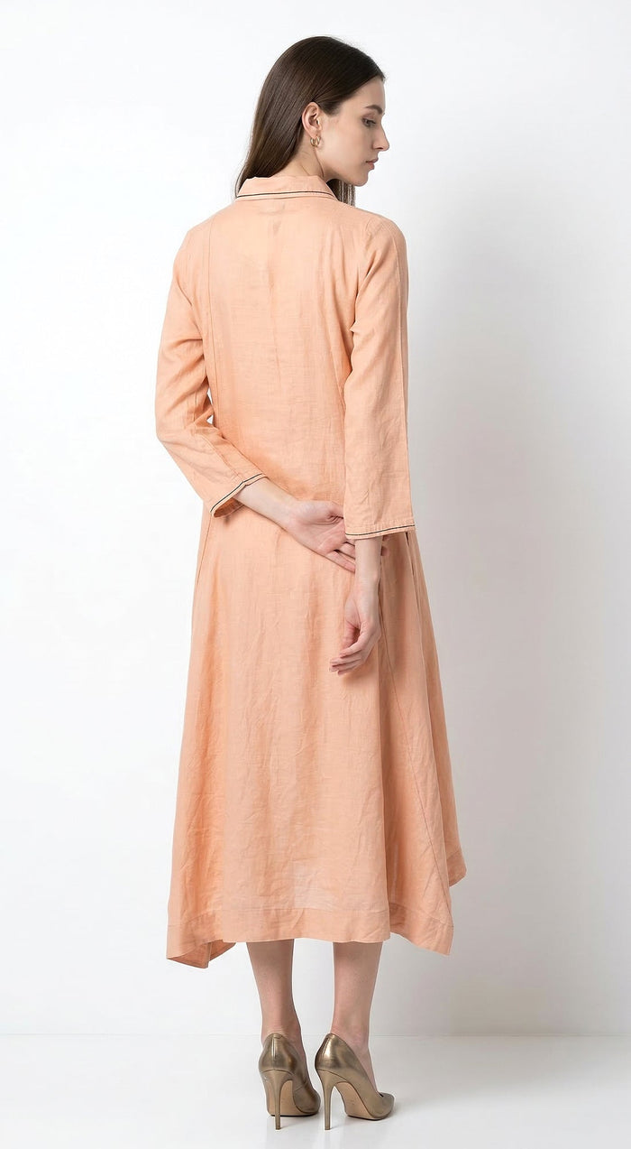 Pink Cotton Silk Dress