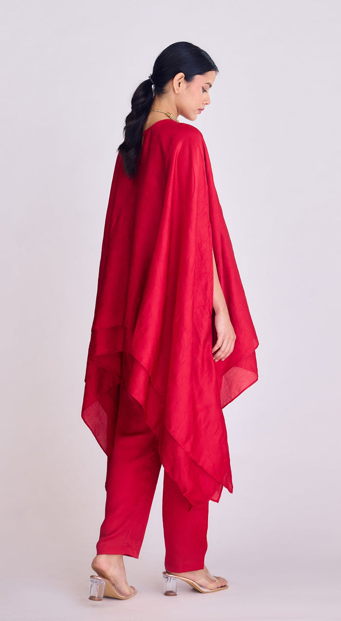 Red Asymmetric Co-Ord Set