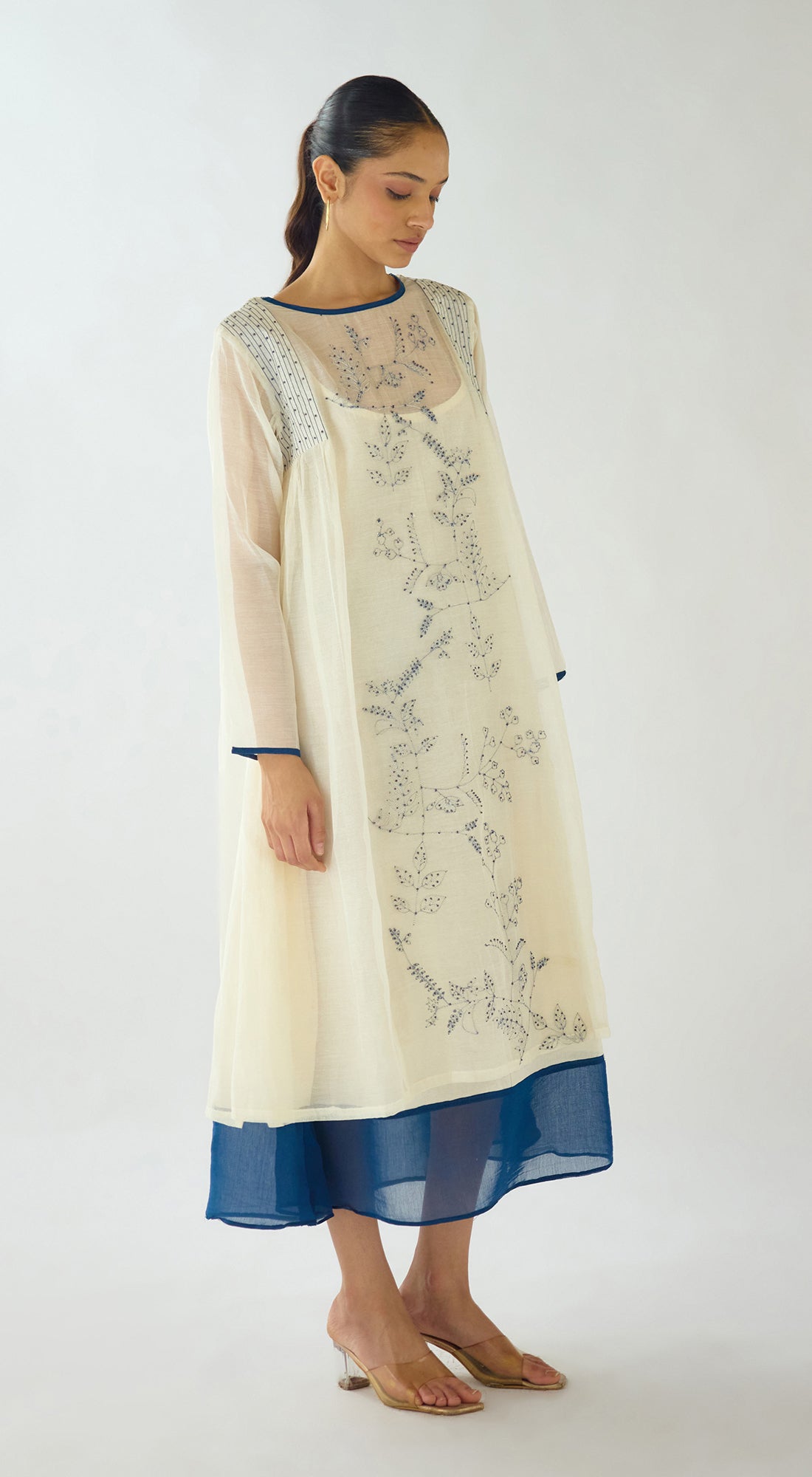 Ivory Echo Muslin Dress