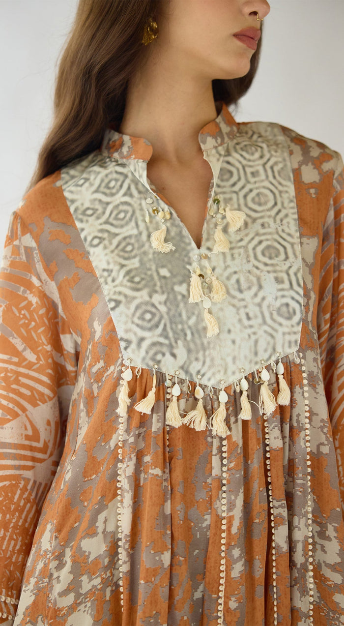 The Amber Dusk Georgette Kurta Set