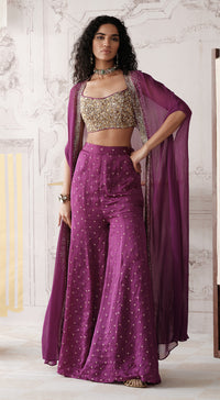 THE STARDUST & PLUM CAPE SET