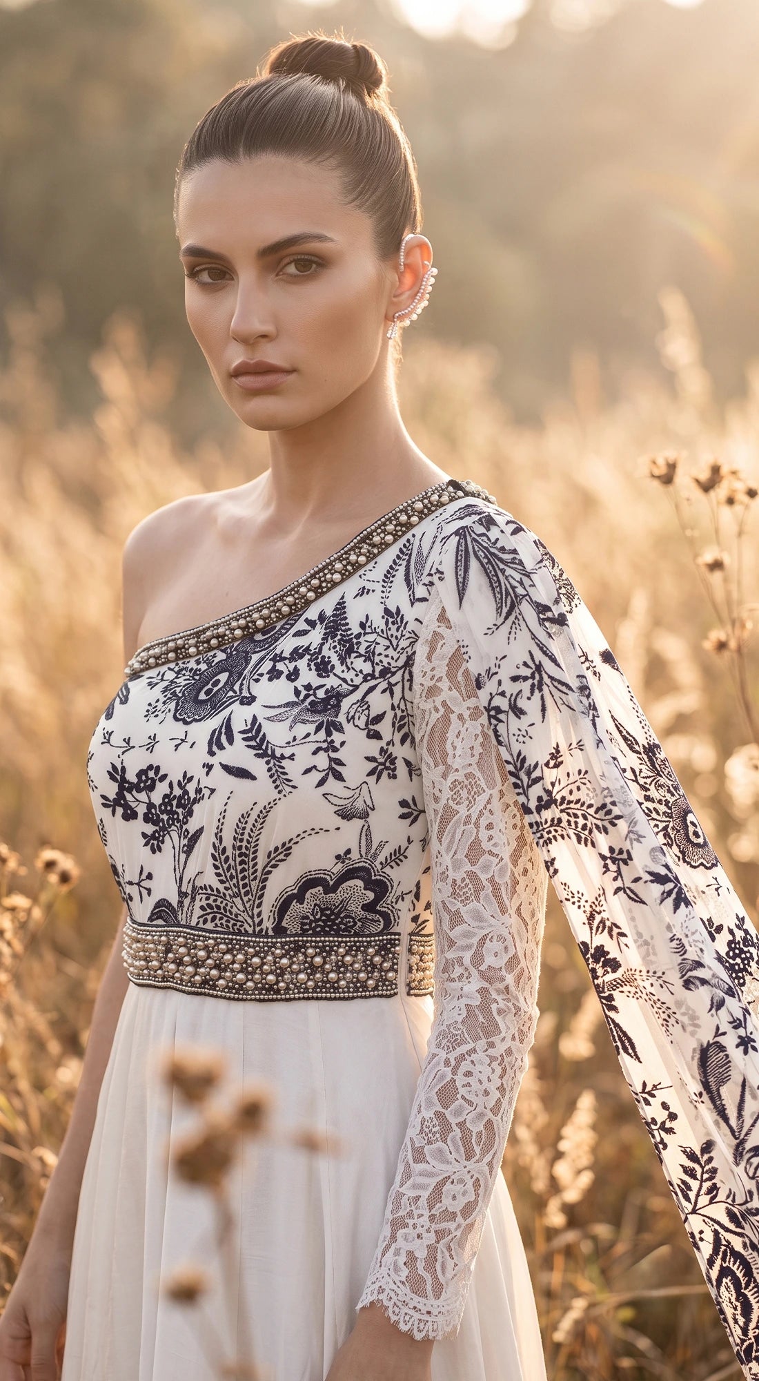MOONLIT FLEUR EMBROIDERED JUMPSUIT