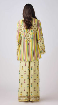 Multi Muslin Embellished Set