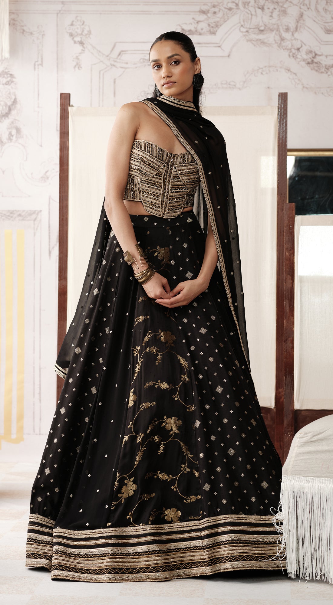 THE MIDNIGHT ALCHEMY LEHENGA