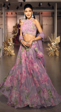 The Mystical Lilacs Lehenga