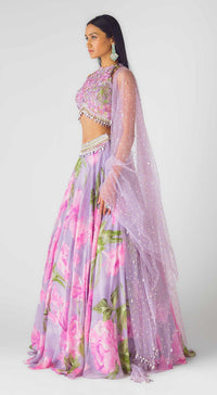 The Mystical Lilacs Lehenga