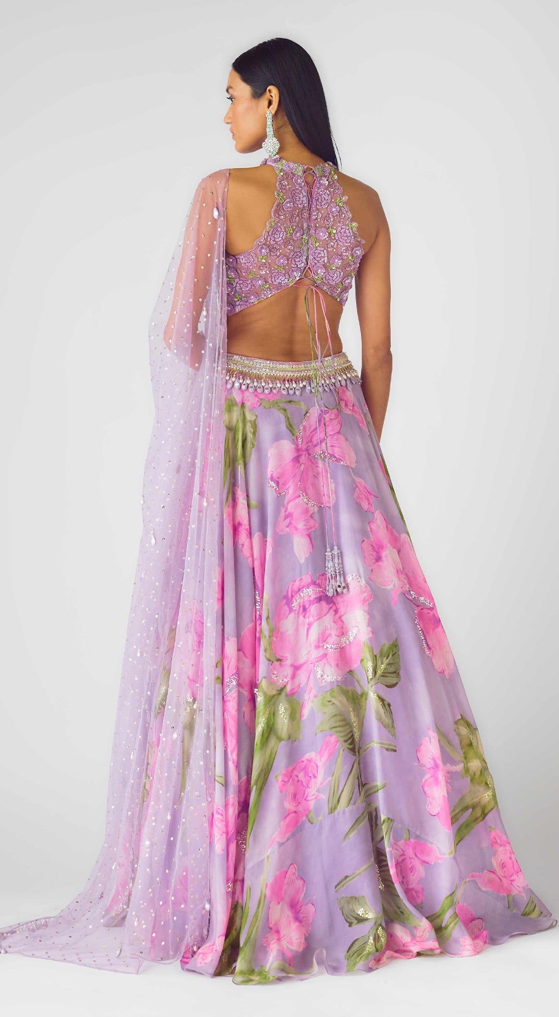 The Mystical Lilacs Lehenga