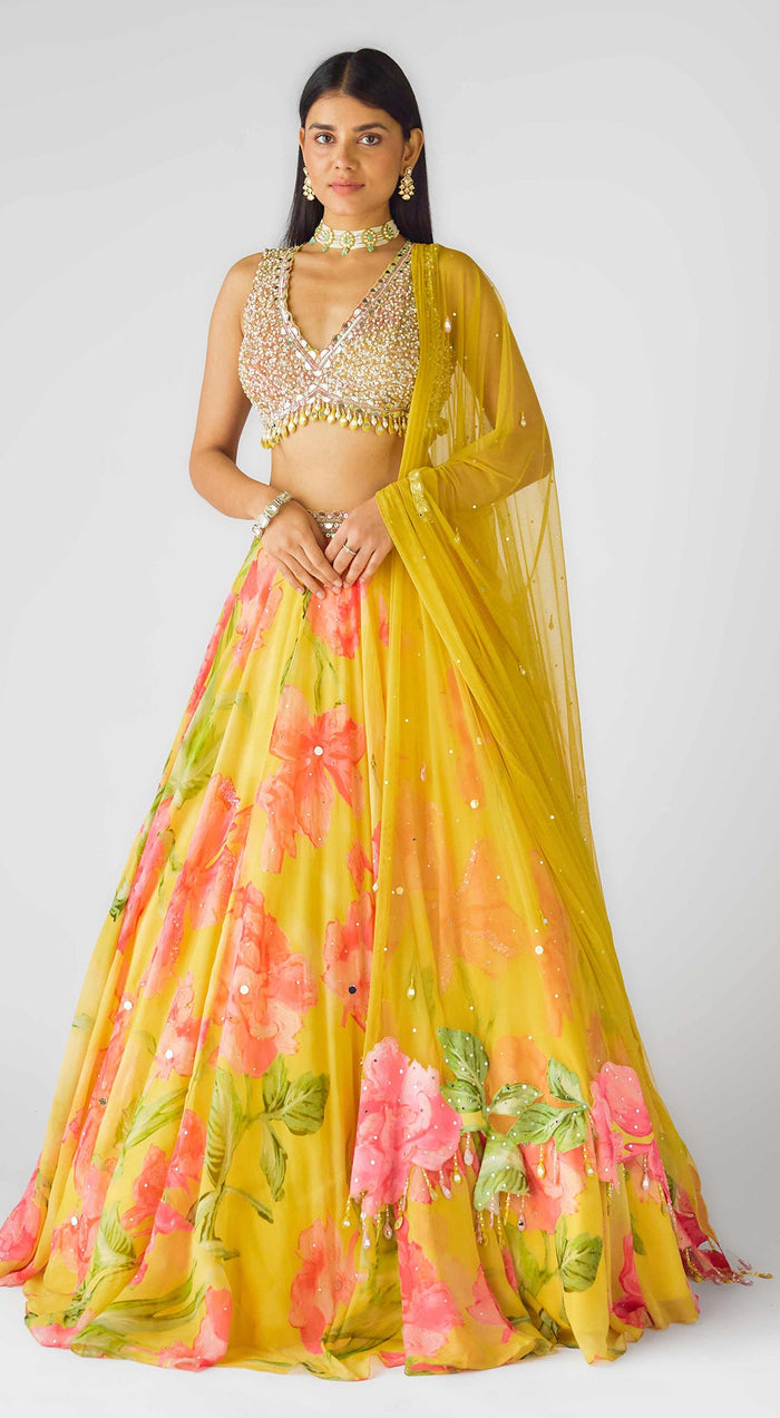 The Wild Marigold Lehenga
