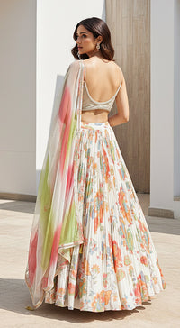 Multi Elysian Embroidered Lehenga Set