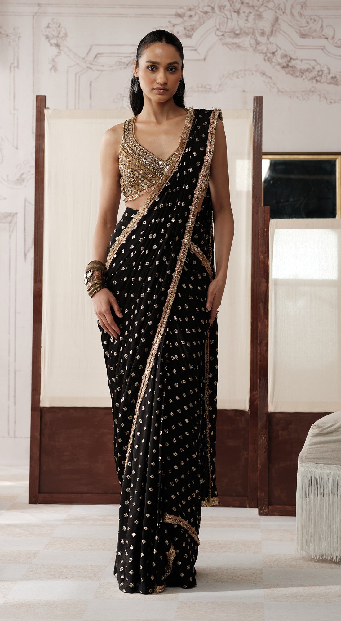 THE ROYAL OBSIDIAN SAREE