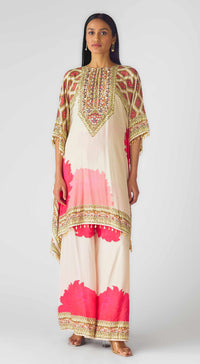 Ivory Muslin Embroidered Suit Set