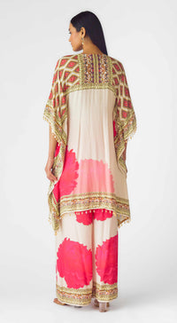 Ivory Muslin Embroidered Suit Set