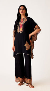 Black Muslin Co-ord Set