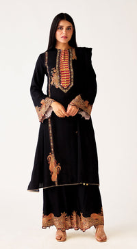 Black Muslin Suit Set