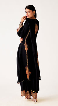 Black Muslin Suit Set
