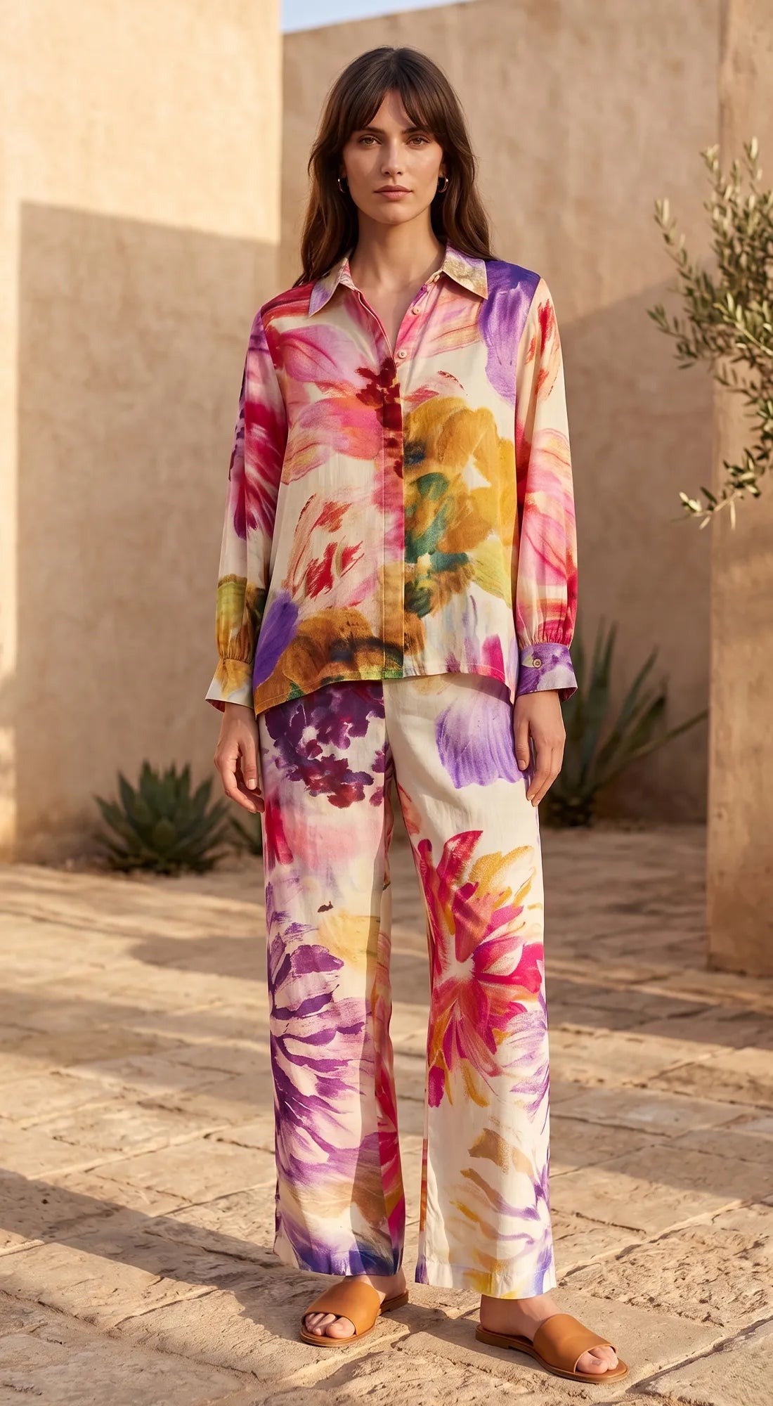MULTI FLORAL PRINT CO-ORD SET 1