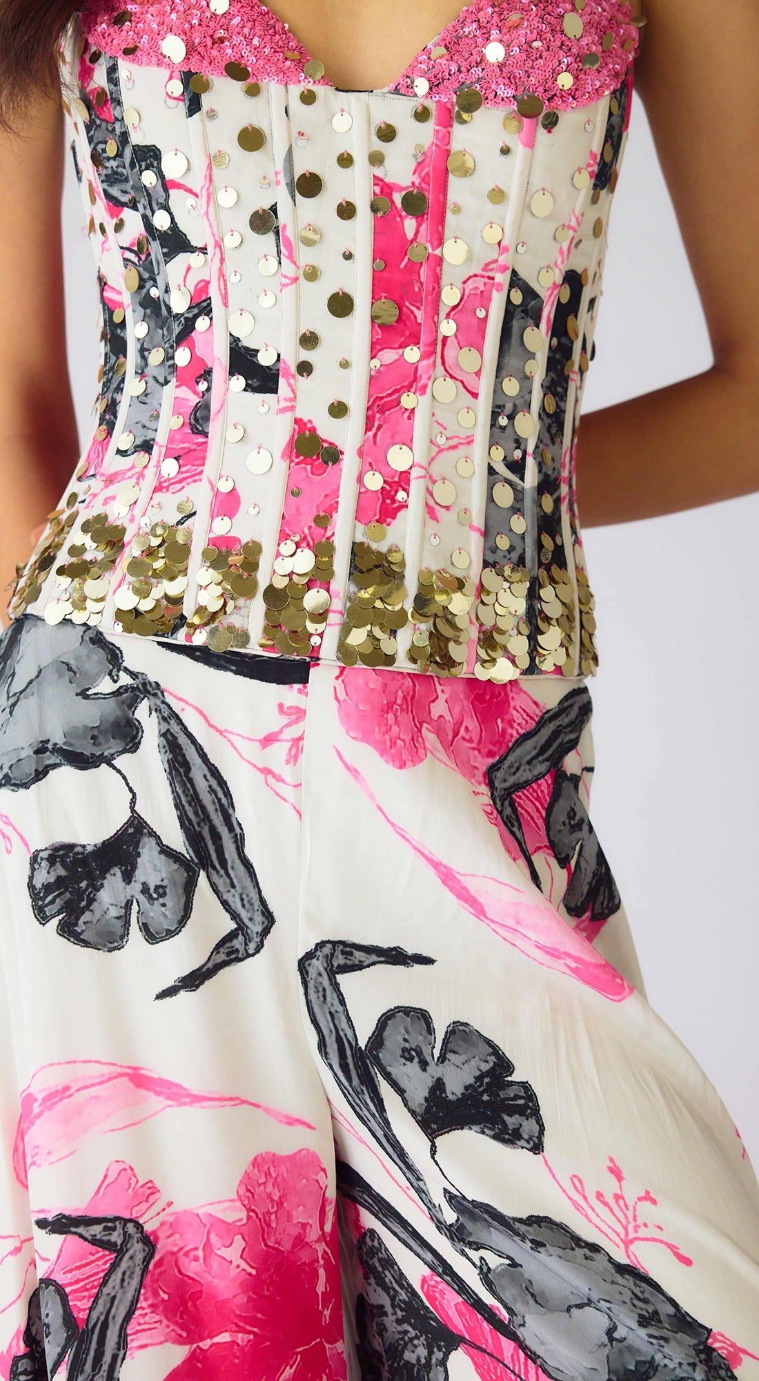 The Wildflower Euphoria Corset & Sharara Set