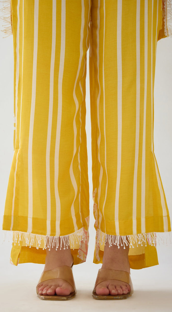 Yellow Tygra Myth Cotton Co-ord Set