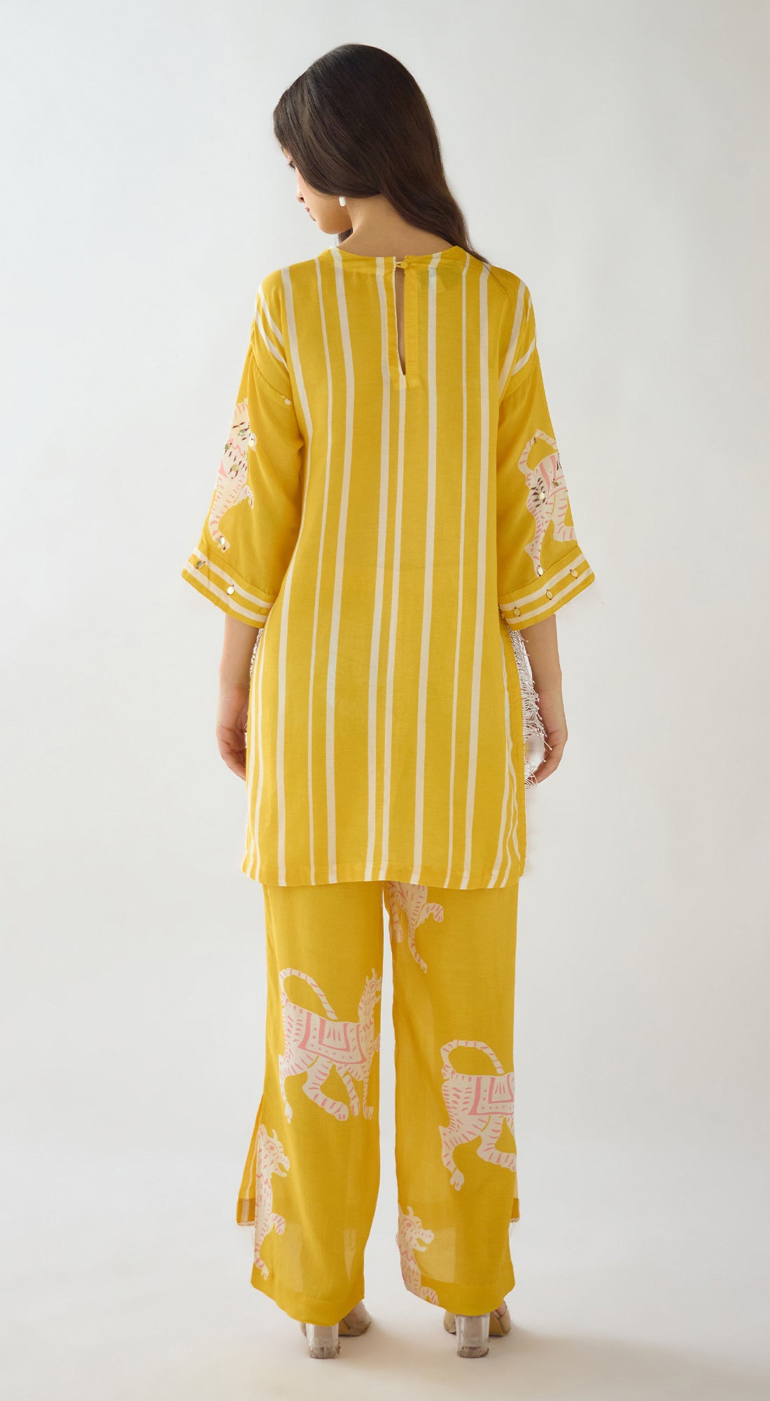 Yellow Tygra Myth Cotton Co-ord Set