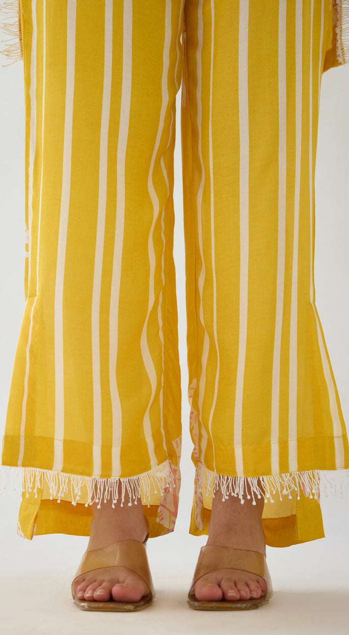 Yellow Tygra Myth Cotton Co-ord Set