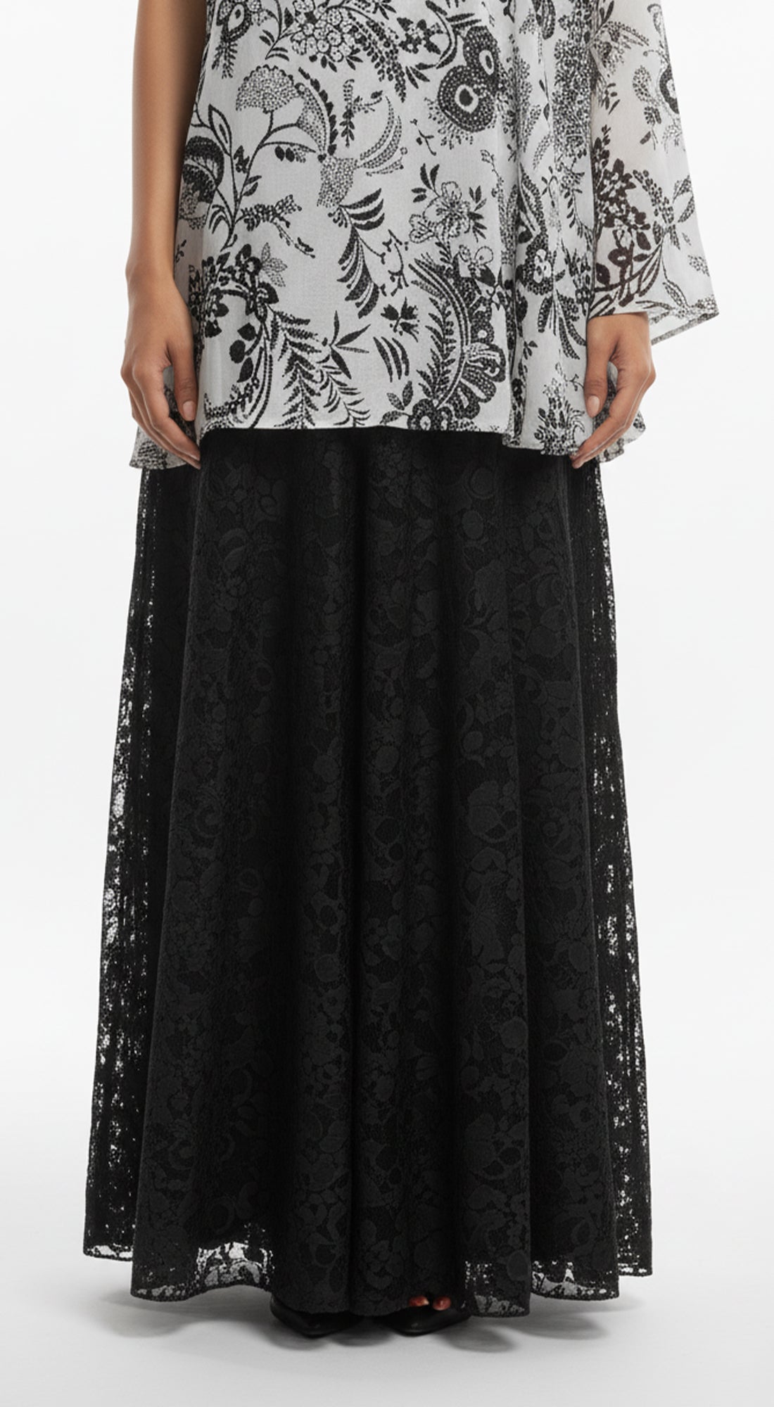 White Crepe Sharara Set