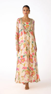 The Bloom Ivory Anarkali Set