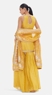 The Vintage Amber Sharara Set