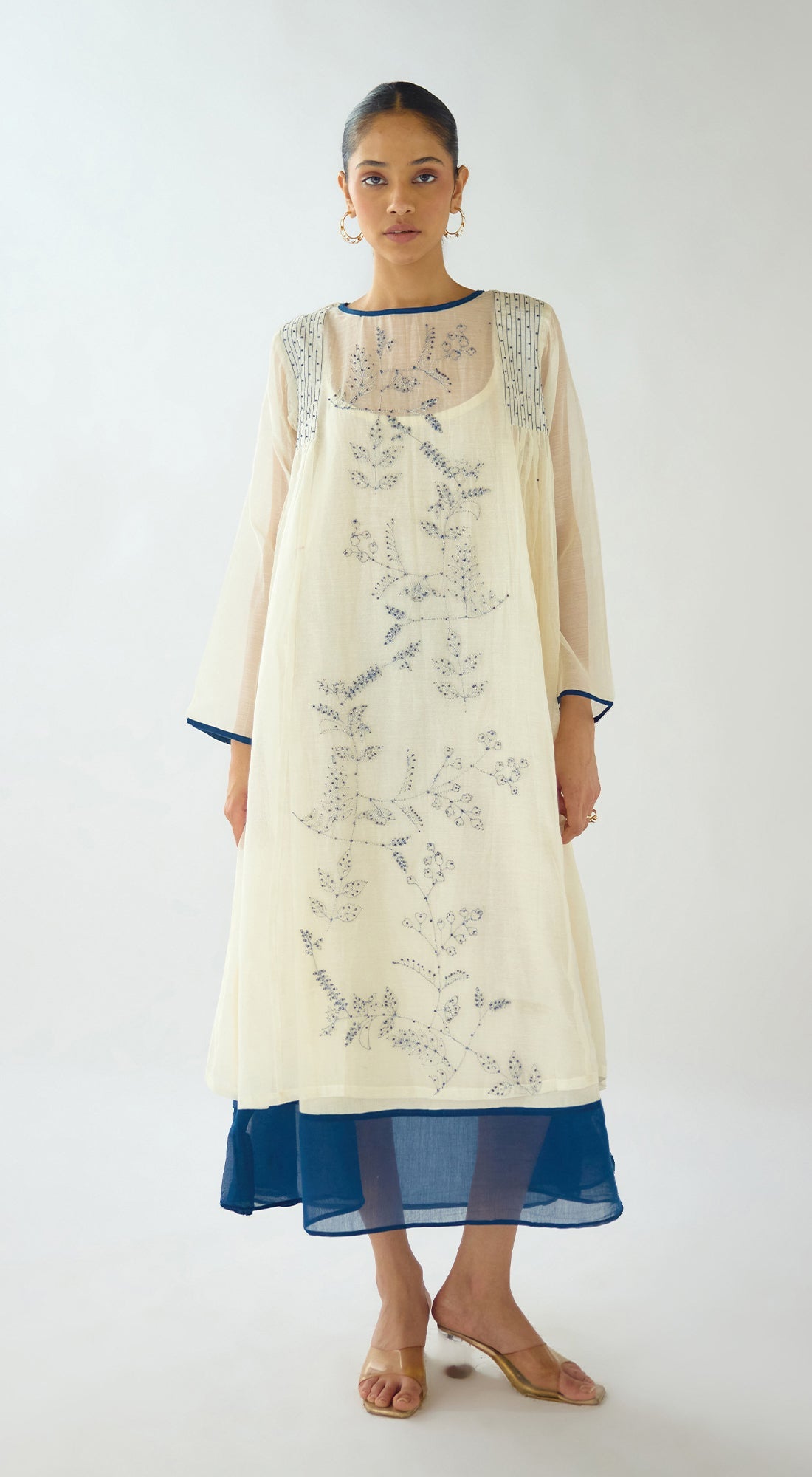 Ivory Echo Muslin Dress