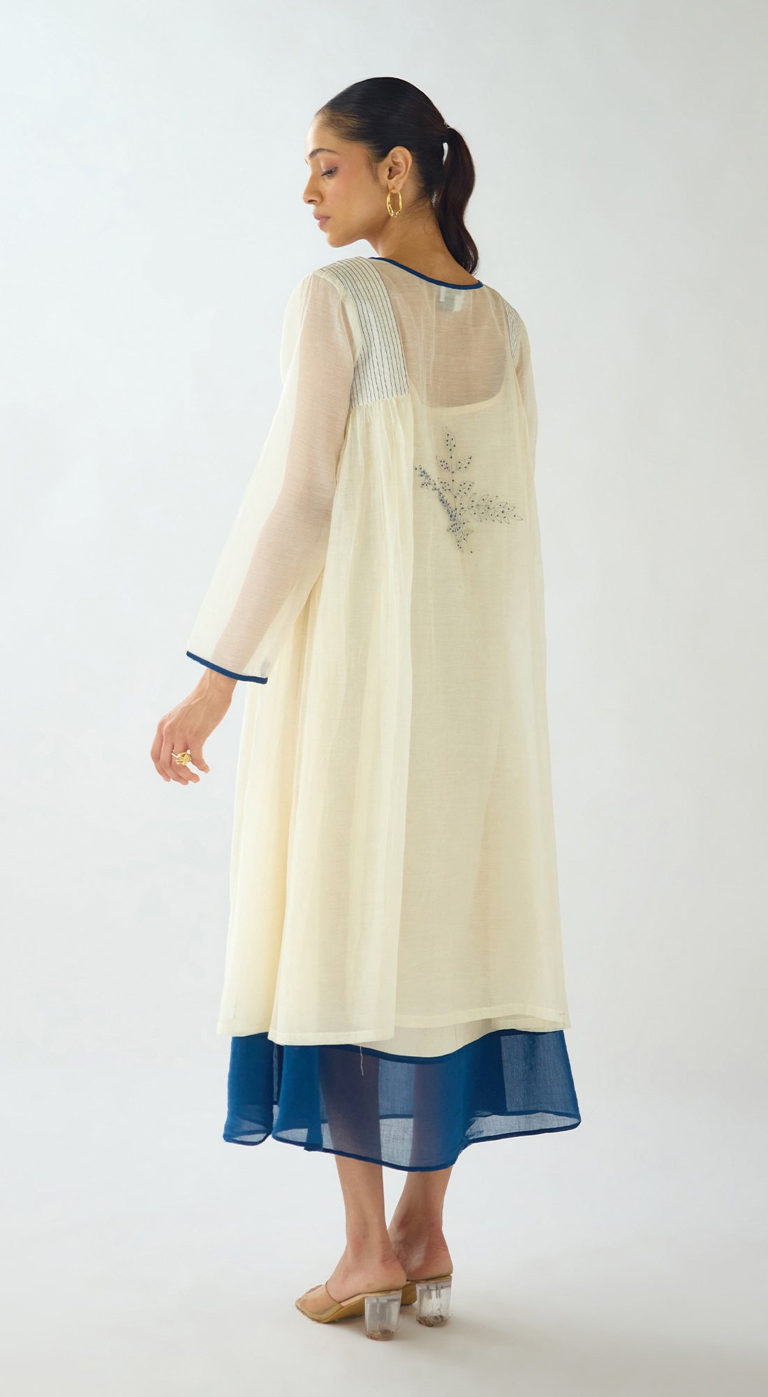 Ivory Echo Muslin Dress