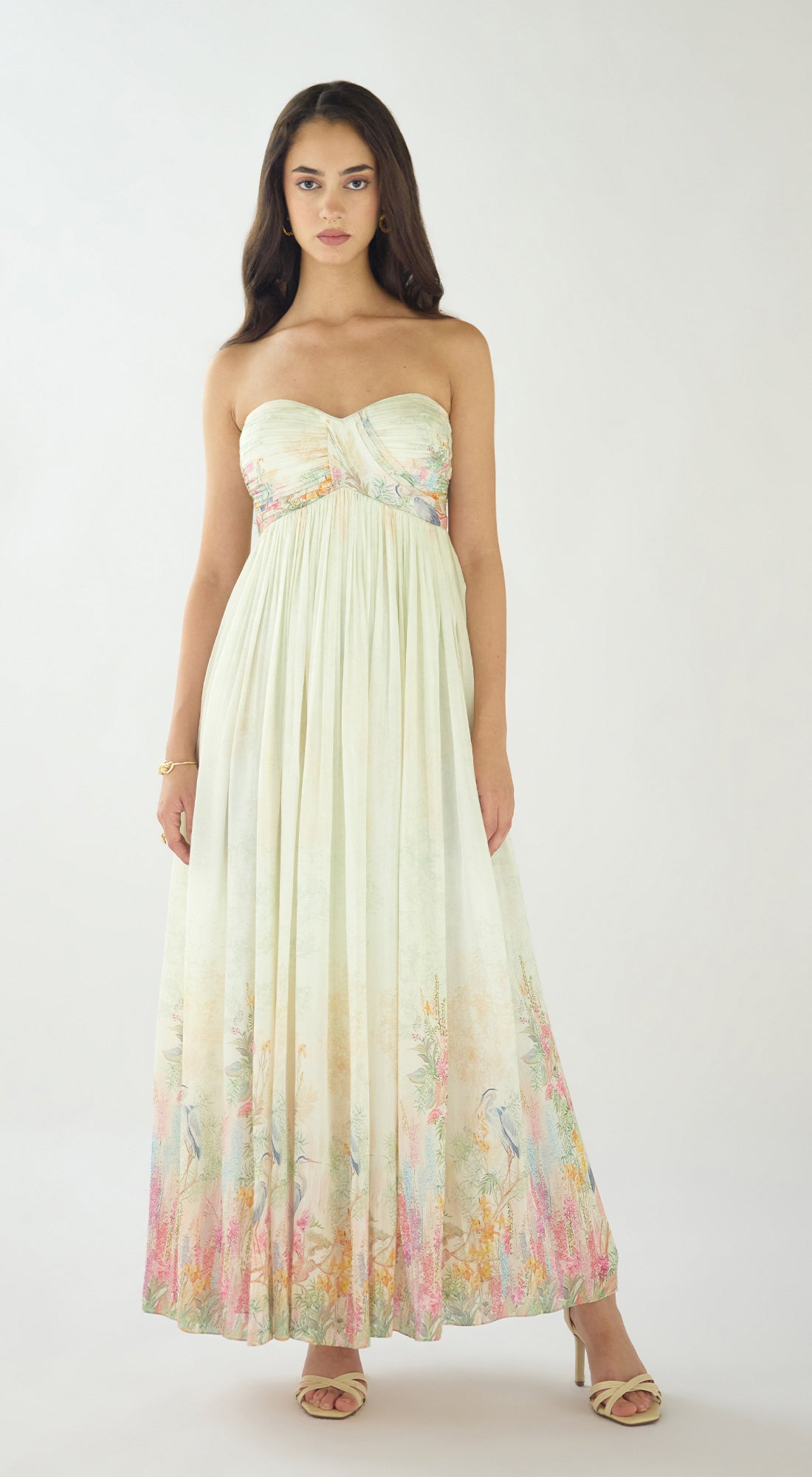Ivory Aurora Summer Silk Dress