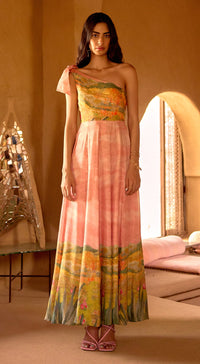 Blush Meadow Muslin Dress