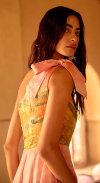 Blush Meadow Muslin Dress