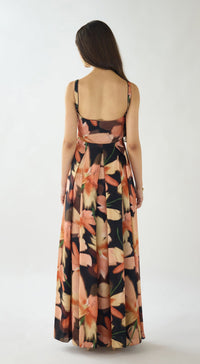 The Midnight Flora Muslin Dress