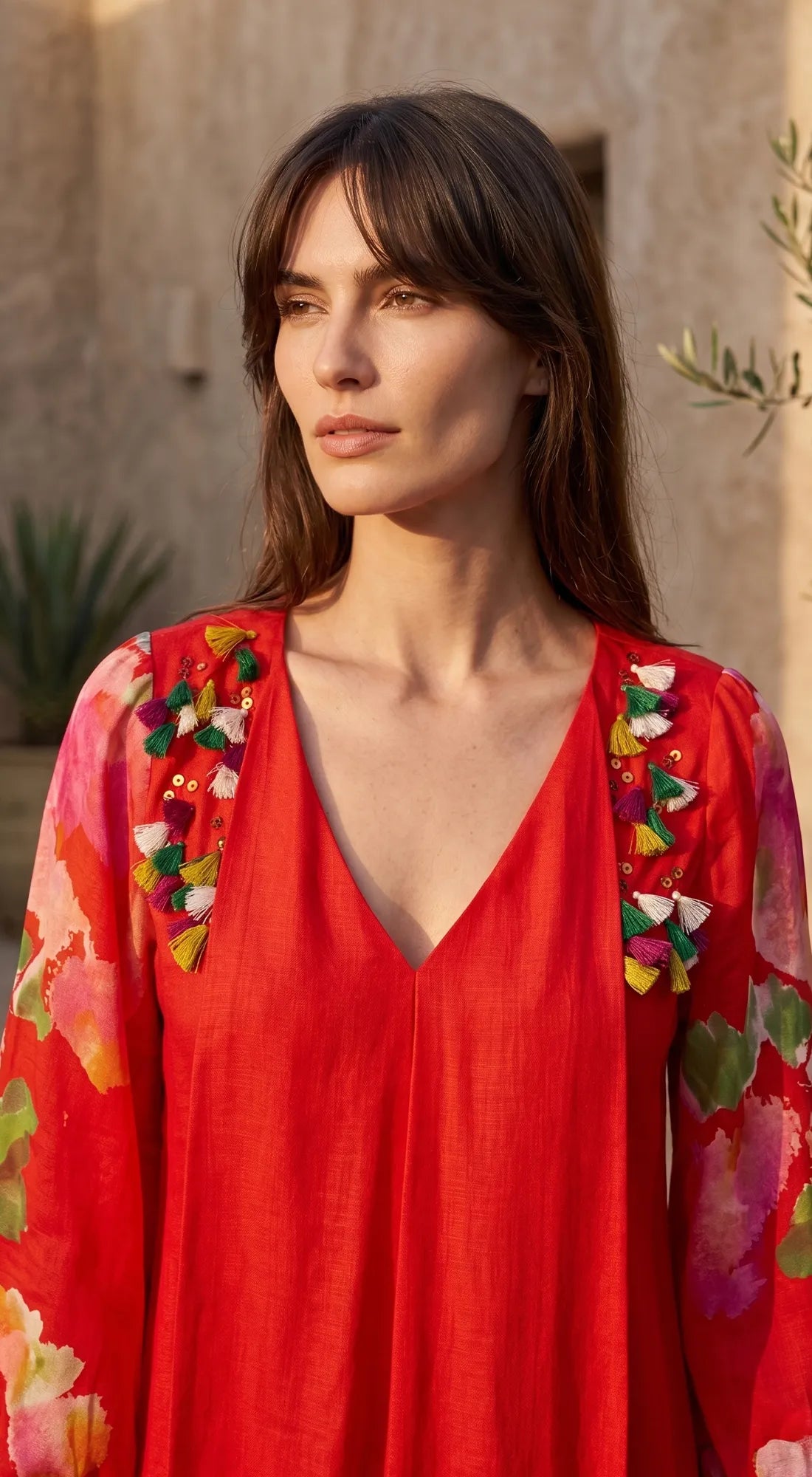 RED FLORA DRESS 2
