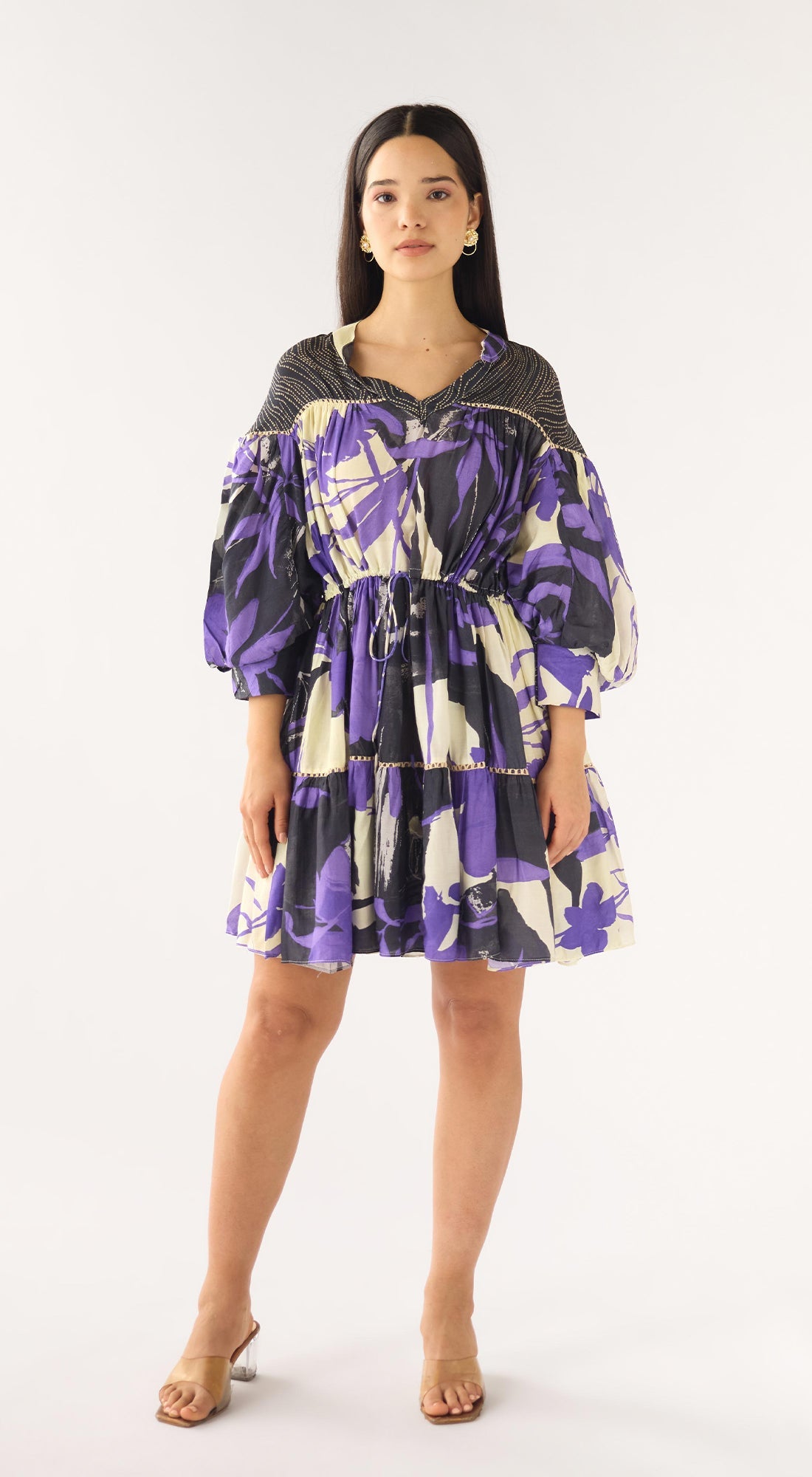 Purple Muslin Whimsy Dress