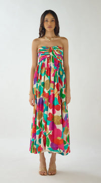 Tropical Pop Muslin Dress