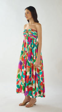 Tropical Pop Muslin Dress