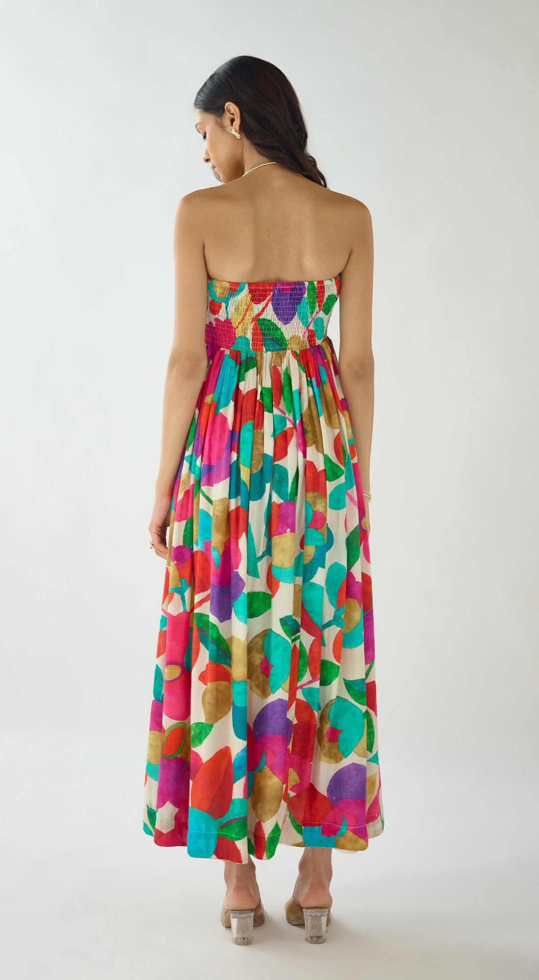 Tropical Pop Muslin Dress