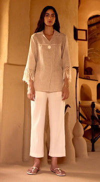 Ivory Stone Drift Jute Shirt