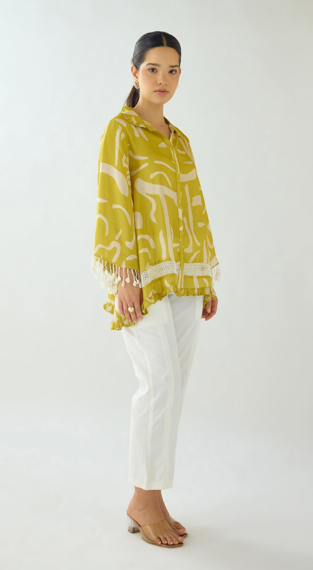 Citrus Maze Muslin Shirt