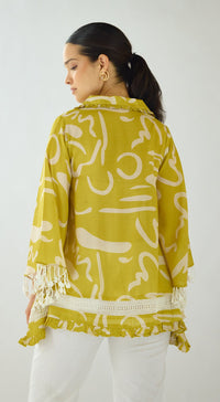 Citrus Maze Muslin Shirt