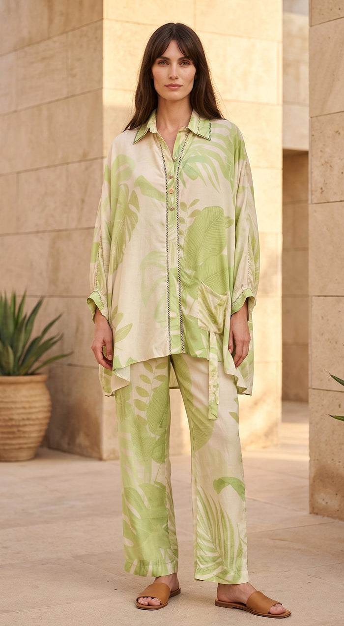 Ivory Muslin Floral Co-ord Set